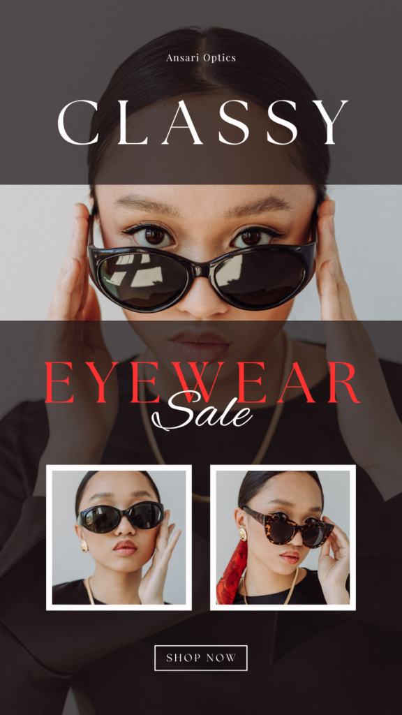 Home 26 black and red modern optical eyeglasses sale instagram story